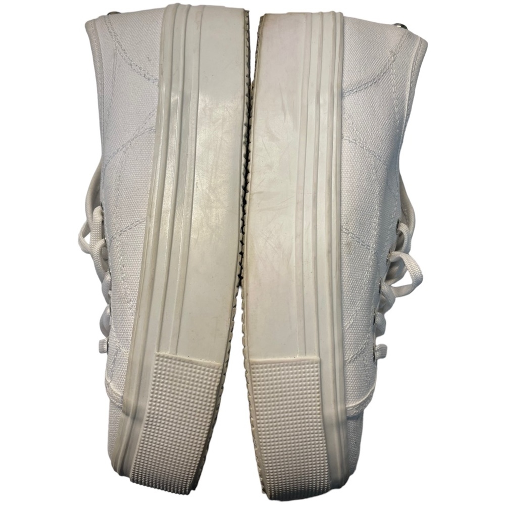 Steve Madden Mayra Platform Sneakers White Canvas… - image 5